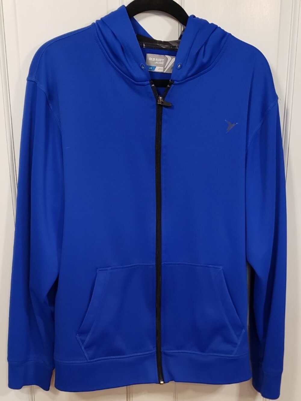 Old Navy Active Blue Full Zip Hooded Fleece Hoodie Jacket L/G